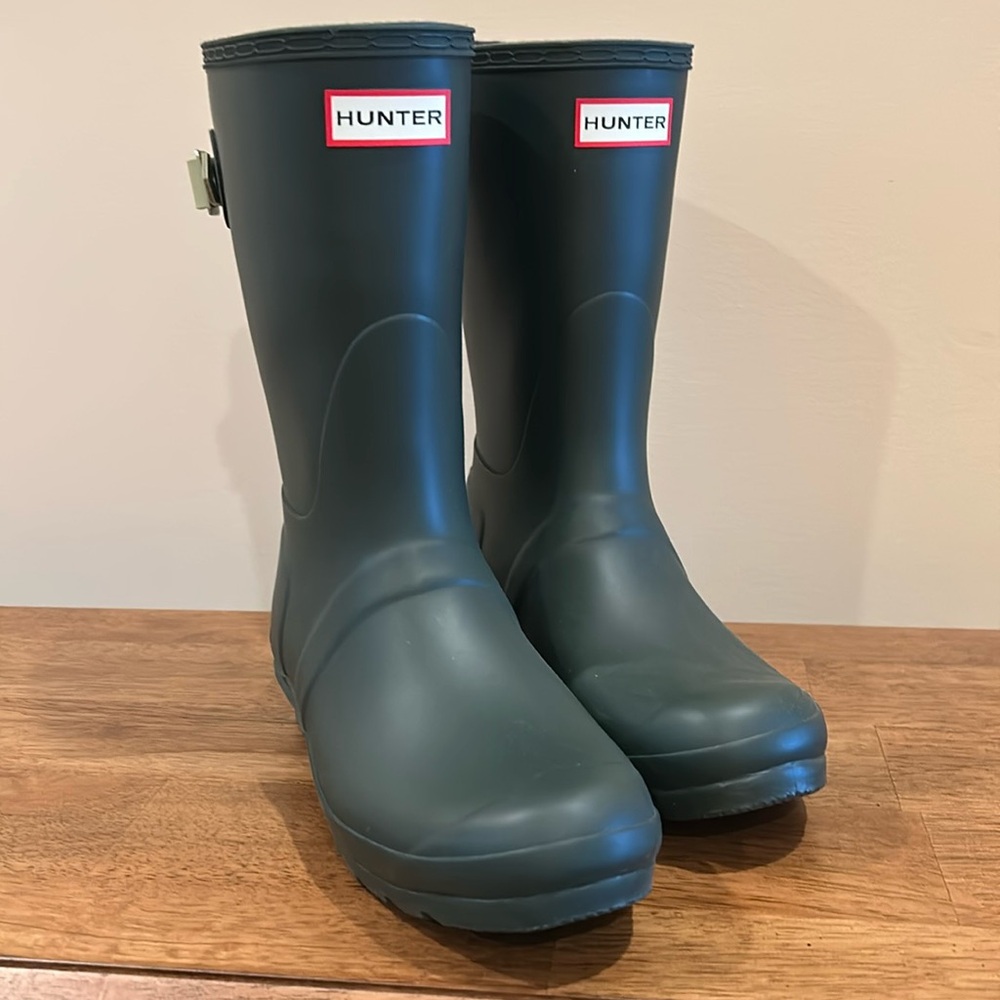 Green Hunter Original Back Adjustable Short Boots US8/EU39